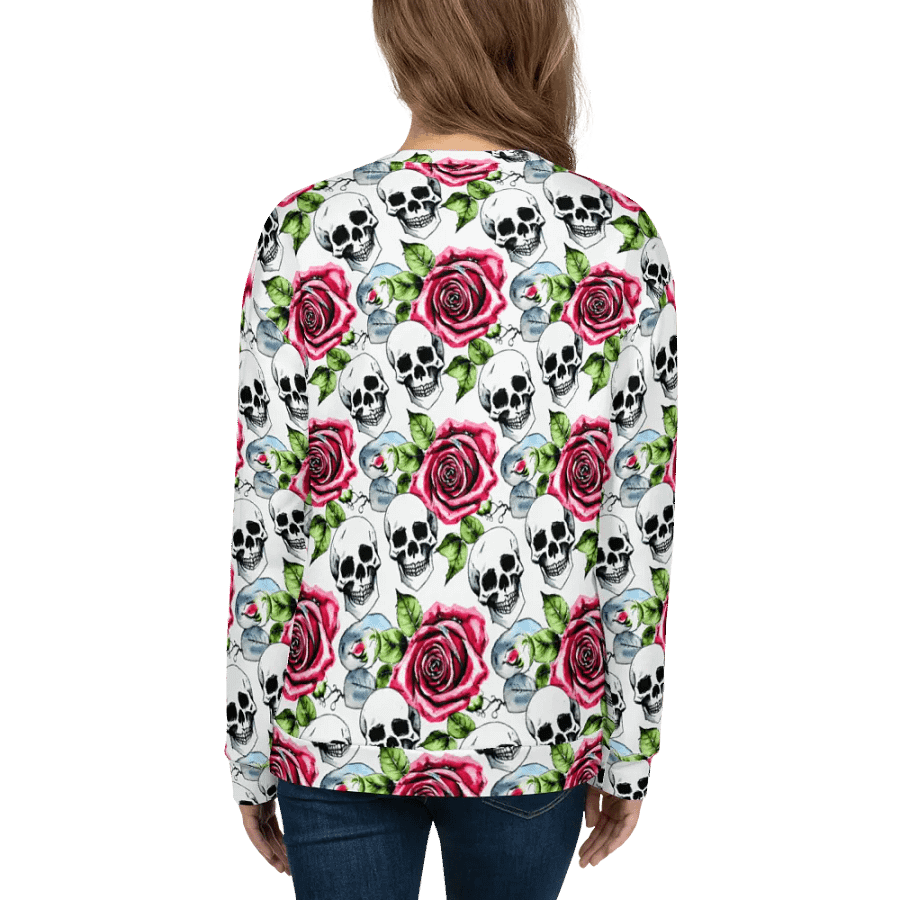 Skull Rose Harmony Recycled Sweatshirt product image (6)