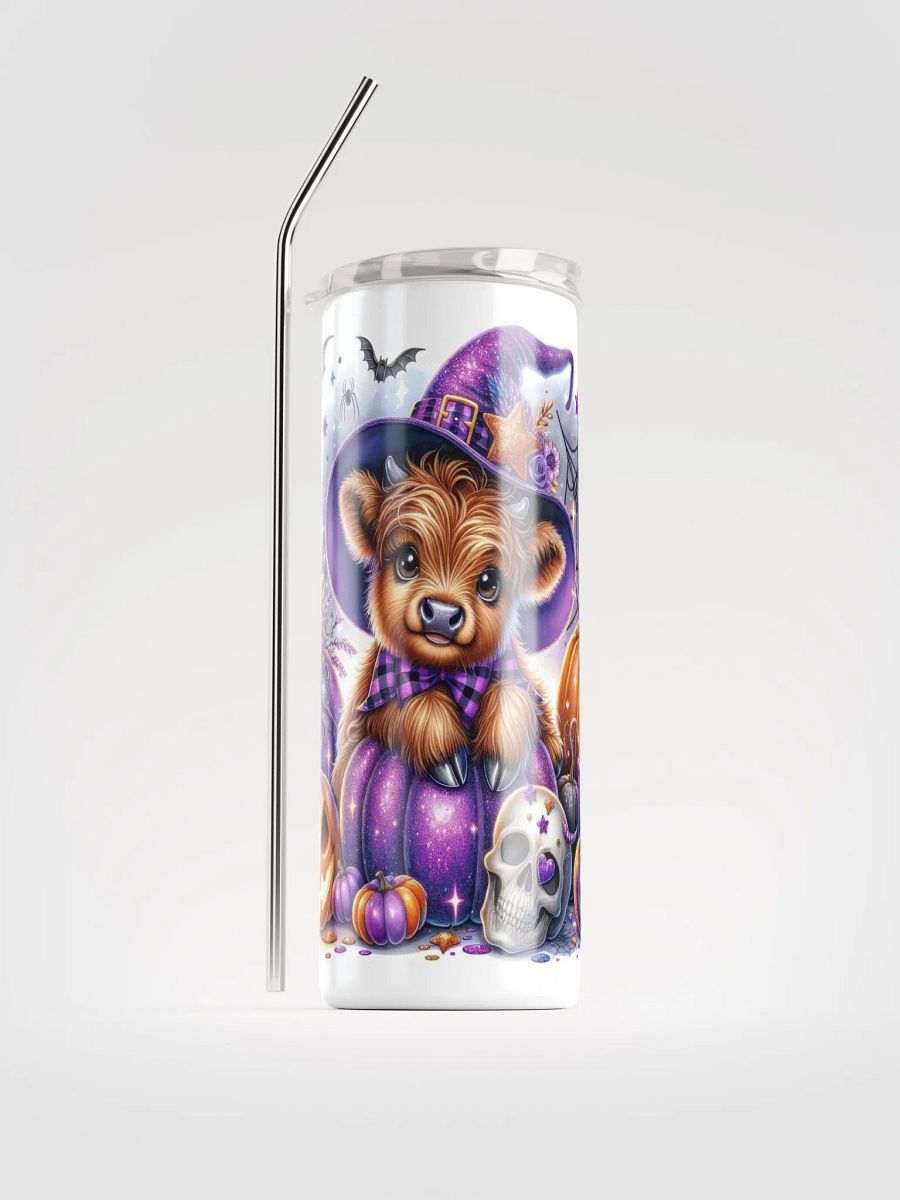 Witchy Cow Halloween Stainless Steel Tumbler product image (1)