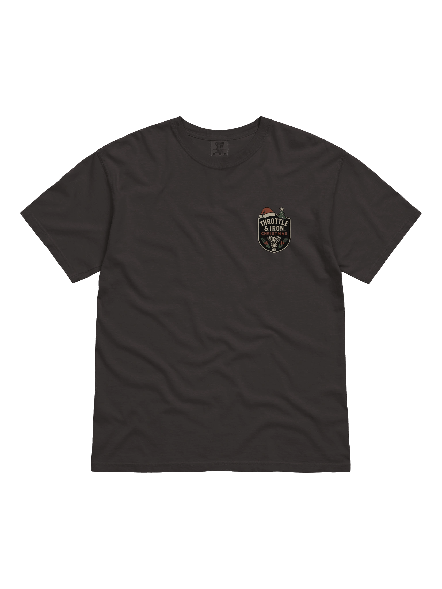 Throttle & Iron “No Silent Nights with These Pipes” Pocket Tee product image (1)