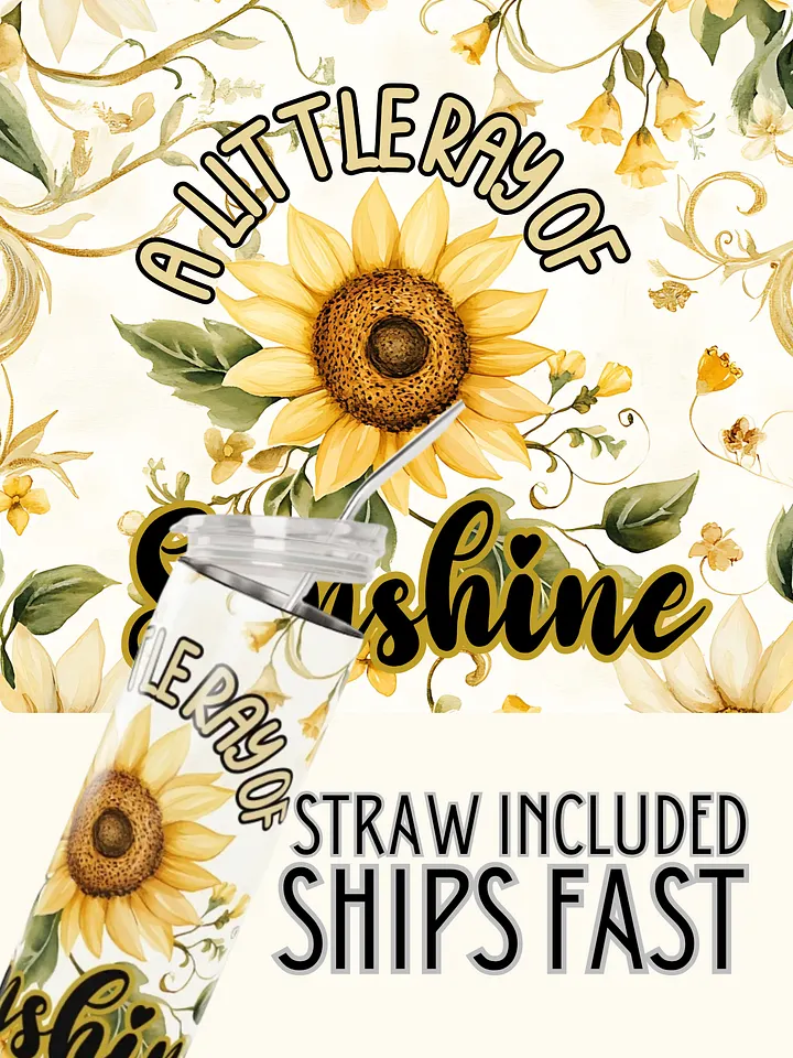 Sunflower Ray of Sunshine Stainless Steel Tumbler product image (1)