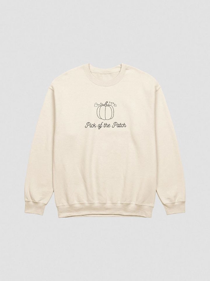 Pick of the Patch Pumpkin Fall Embroidery Sweatshirt – Unisex Autumn Apparel product image (1)