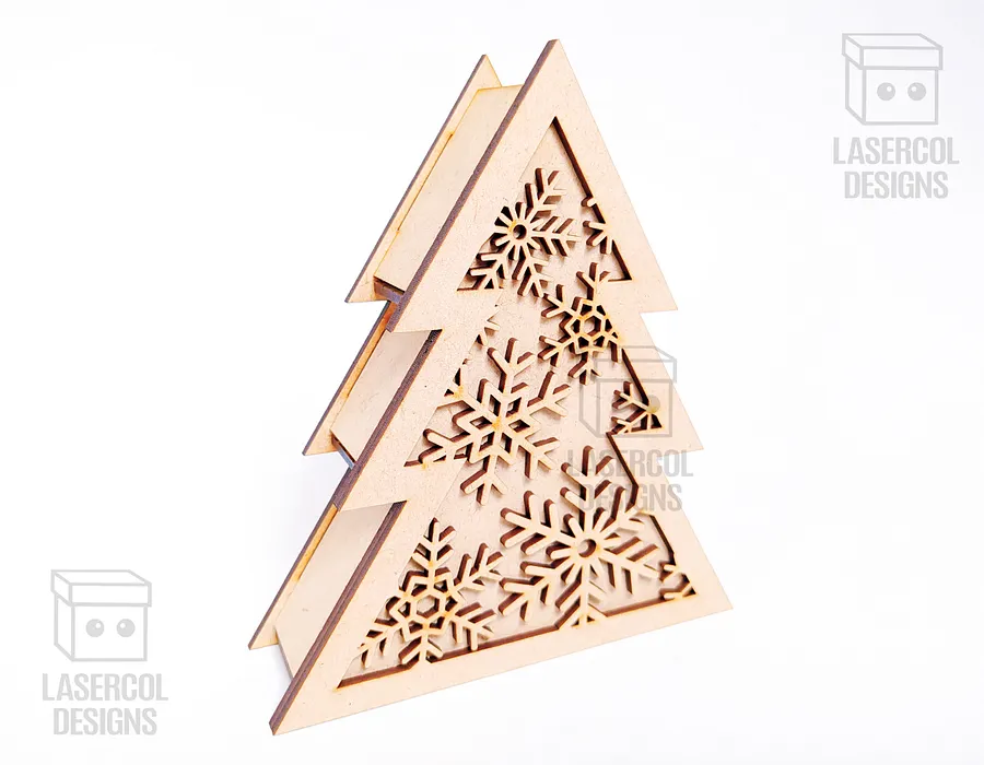 Christmas Tree Box (2 Sizes, 5 Styles) - Laser Cut Files product image (6)