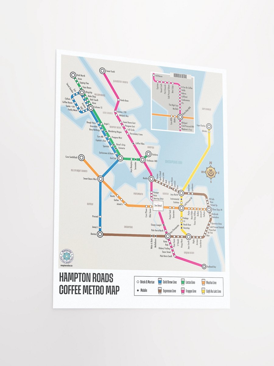 Hampton Roads Coffee Metro Poster product image (6)