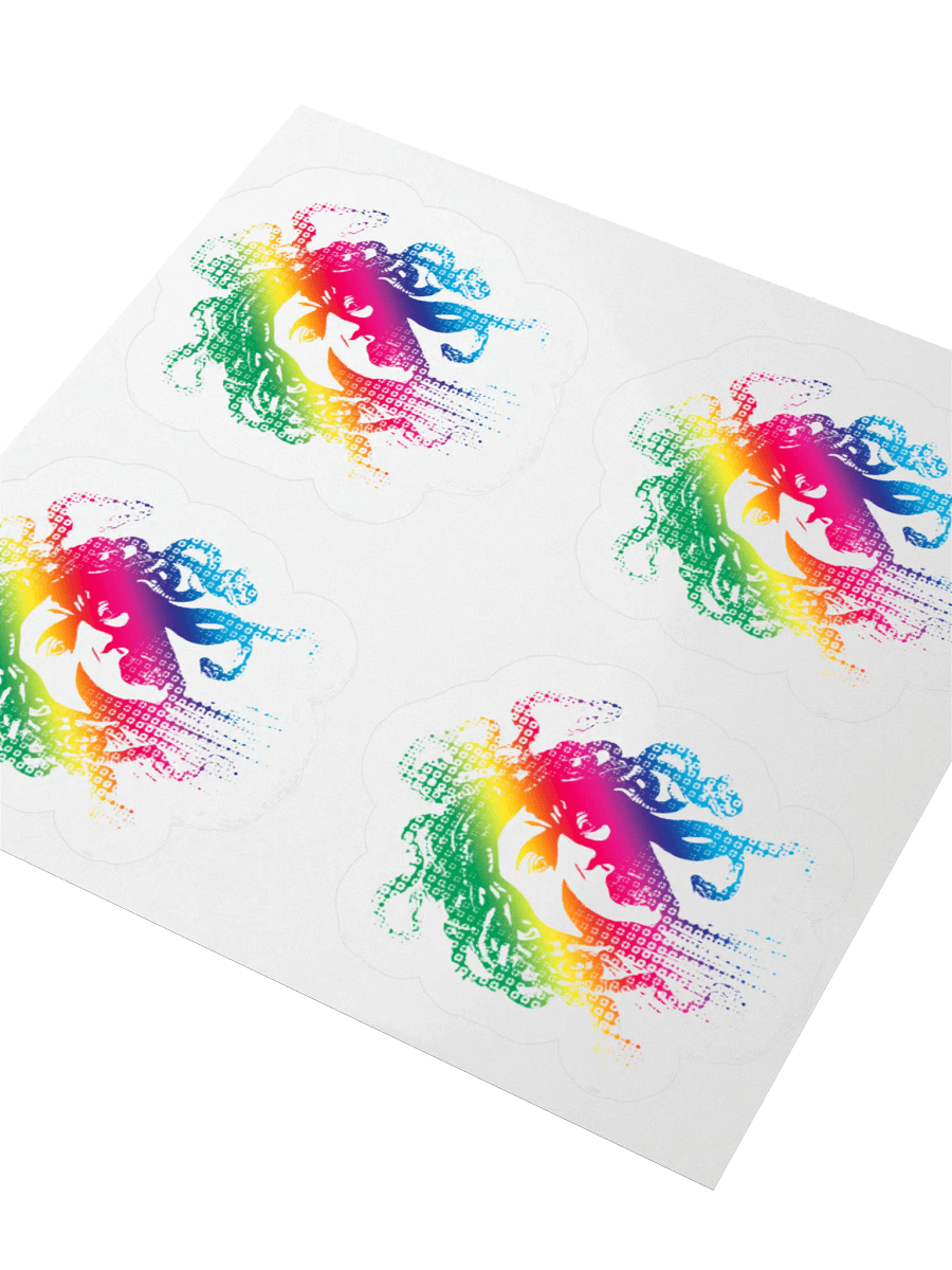 Sticker - Rainbow Medusa (transparent background) product image (3)