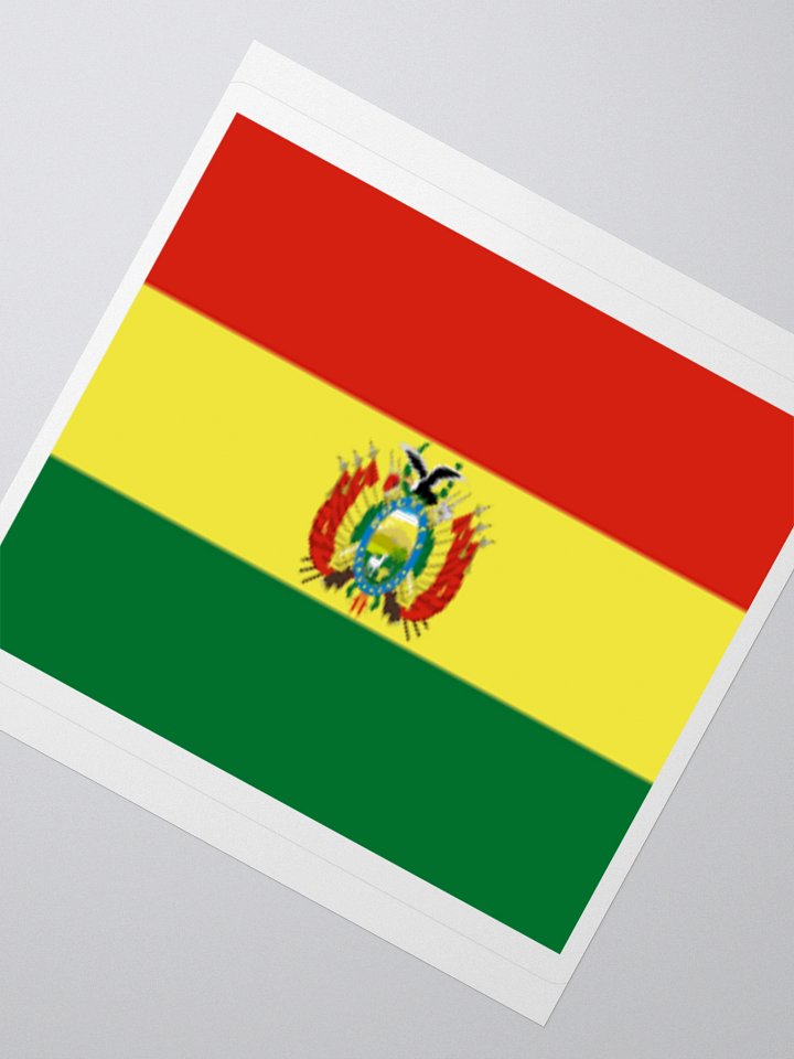 Exclusive Bolivia Flag Kiss-Cut Stickers - High-Quality Vinyl, Multiple Sizes product image (6)