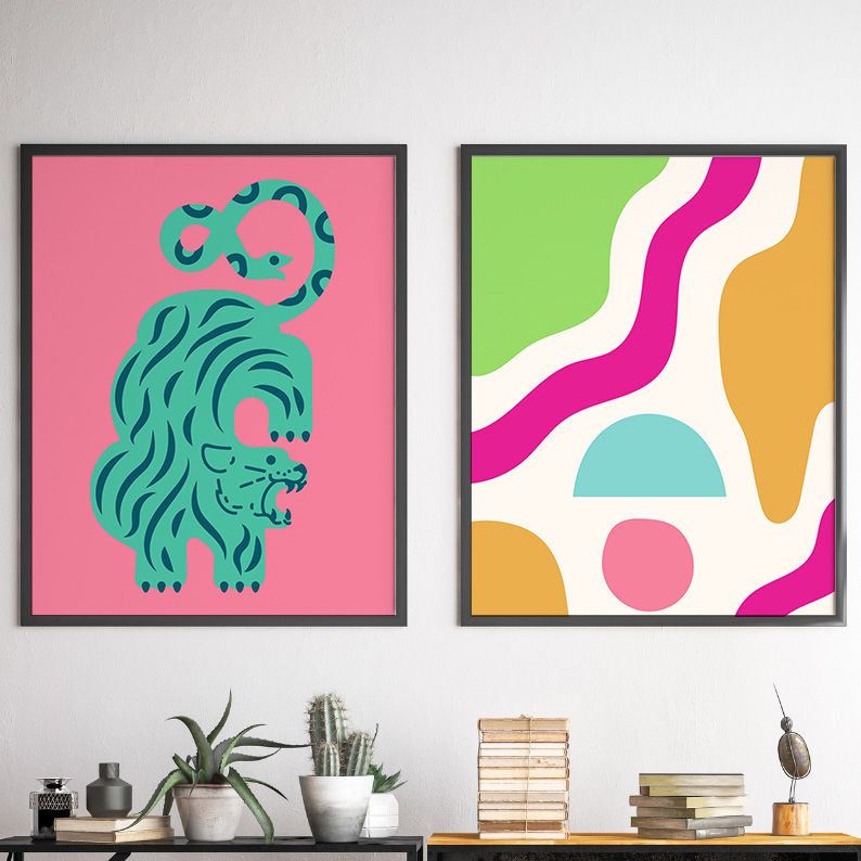 Eclectic Pop Art Gallery Wall Set of 10 DIGITAL Prints product image (8)