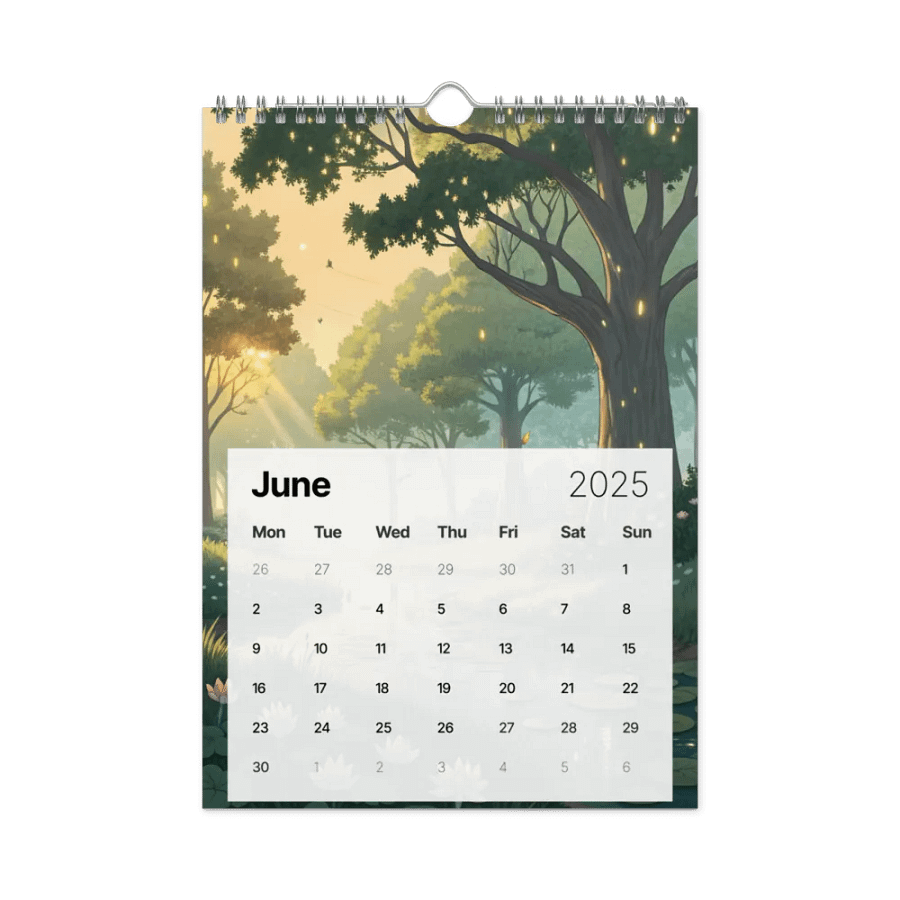 MAGICAL ANIME SEASONS WALL CALENDAR 2025 product image (8)