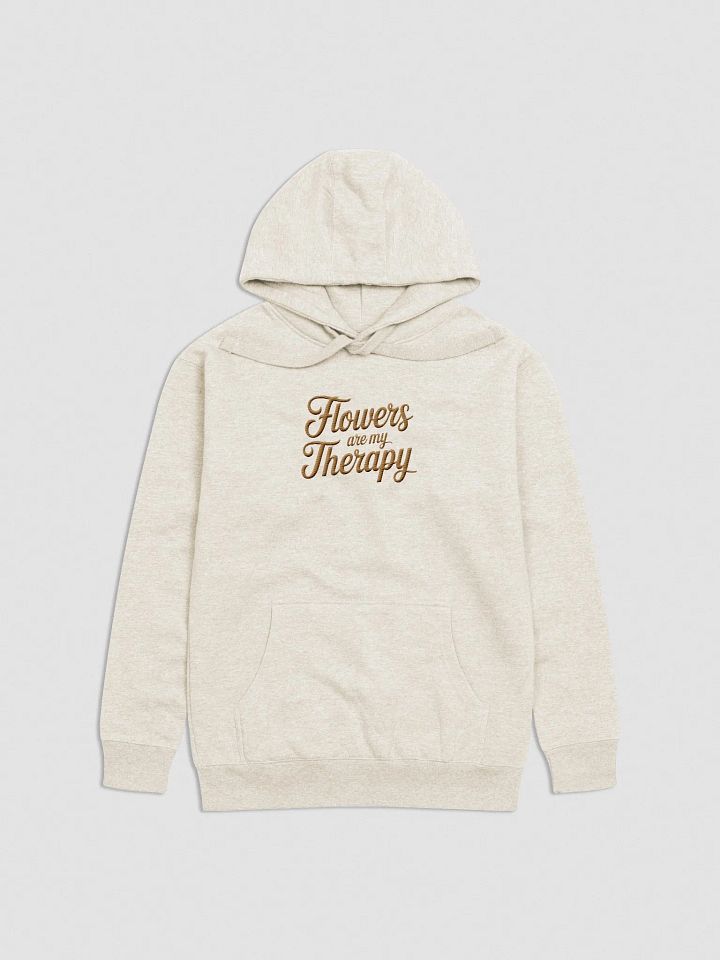 Flowers are my Therapy Embroidered Hooded Sweatshirt product image (2)