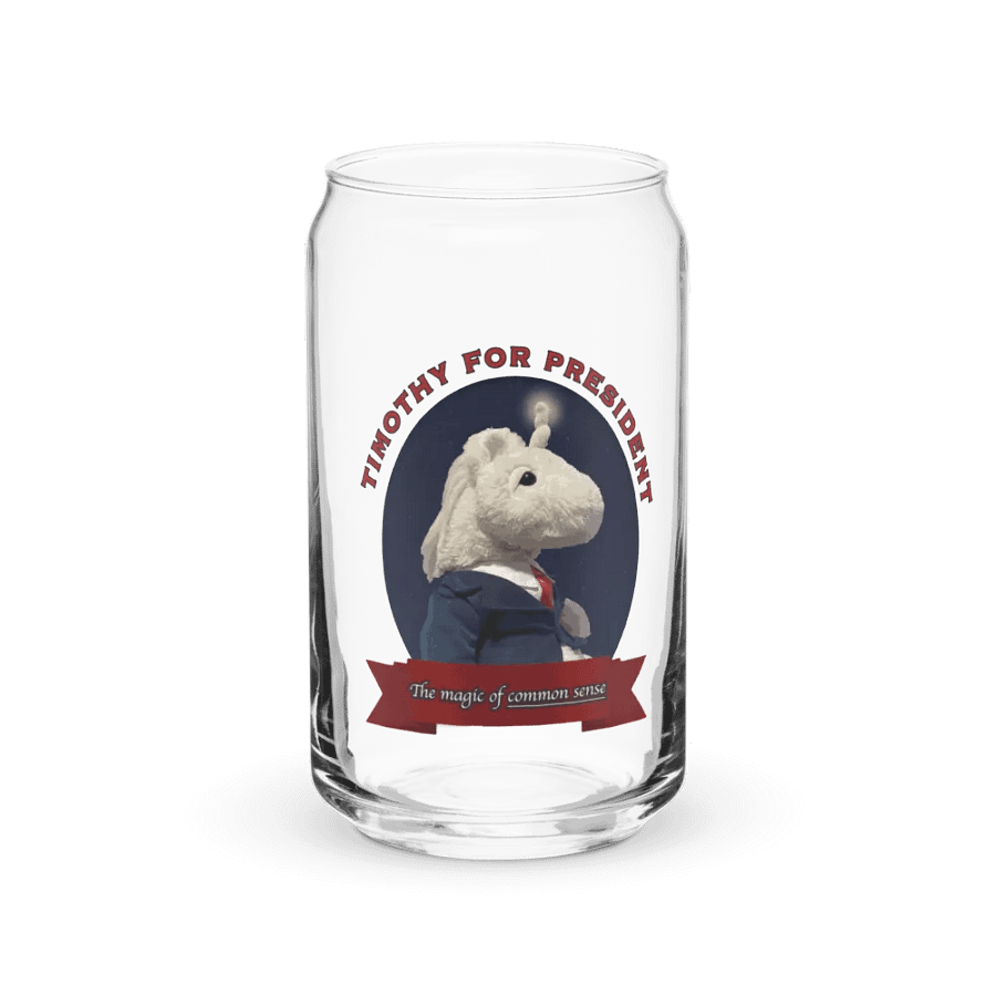 Timothy for President - Glass product image (1)