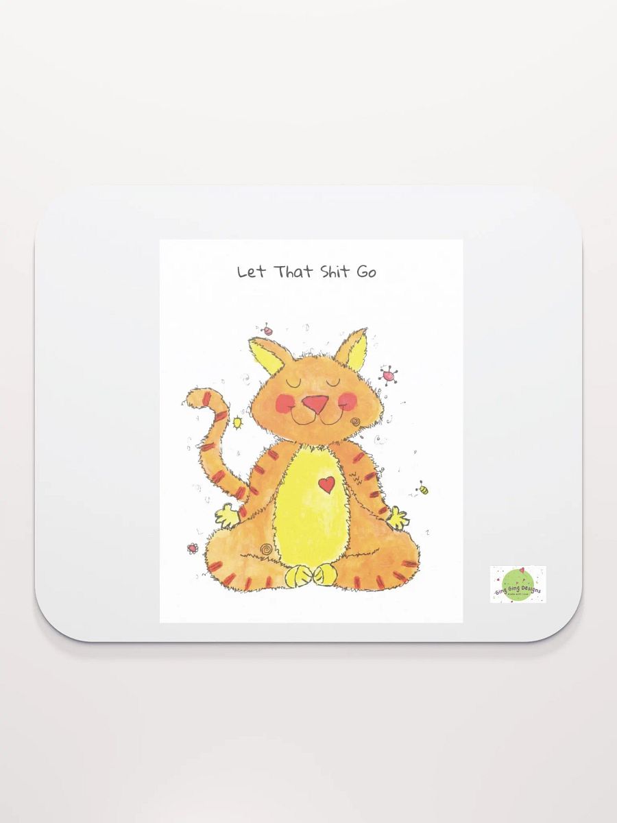 Ging Ging Meditating Cat Mouse Pad product image (2)