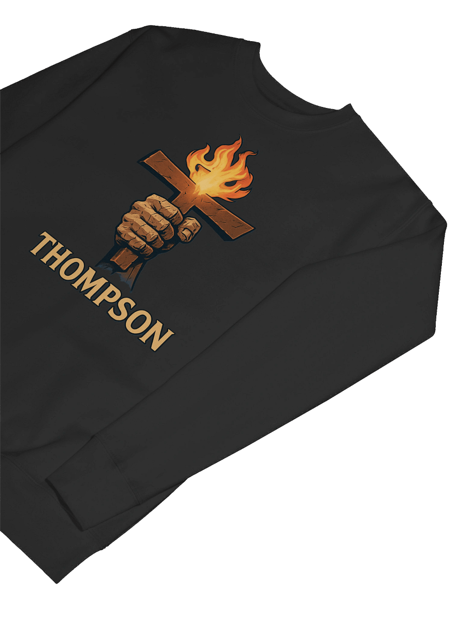 Flame Cross Premium Sweatshirt Thompson Hodočasnik product image (7)