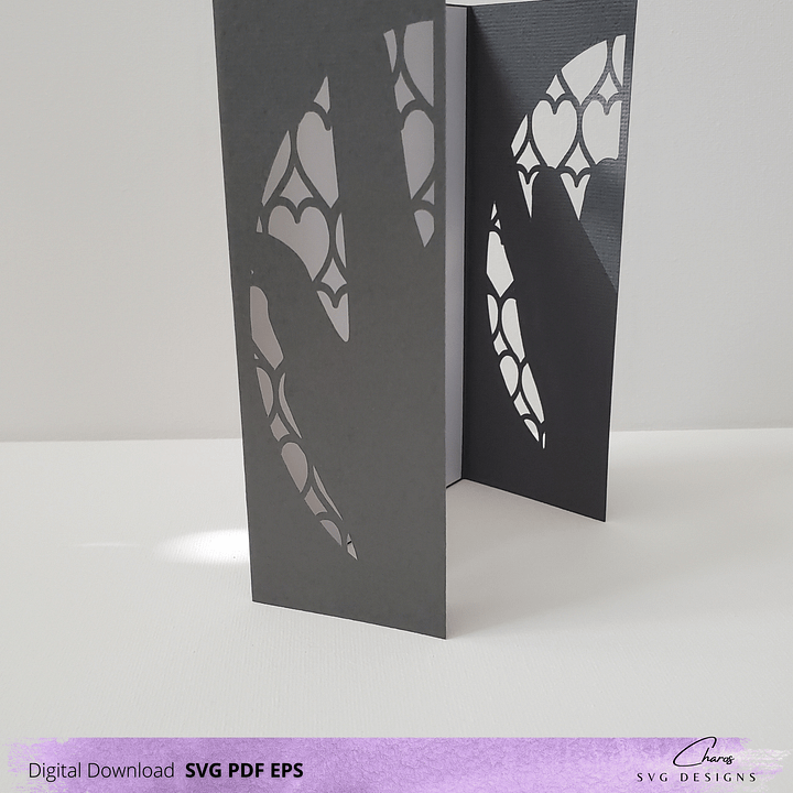 I Love You in ASL Card SVG Greeting Card Design | Free Envelope product image (2)