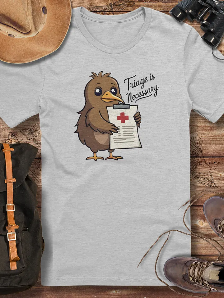Kiwi Bird Triage T-Shirt, Wildlife Vet Gift, Wildlife Rehabber T-shirt product image (1)