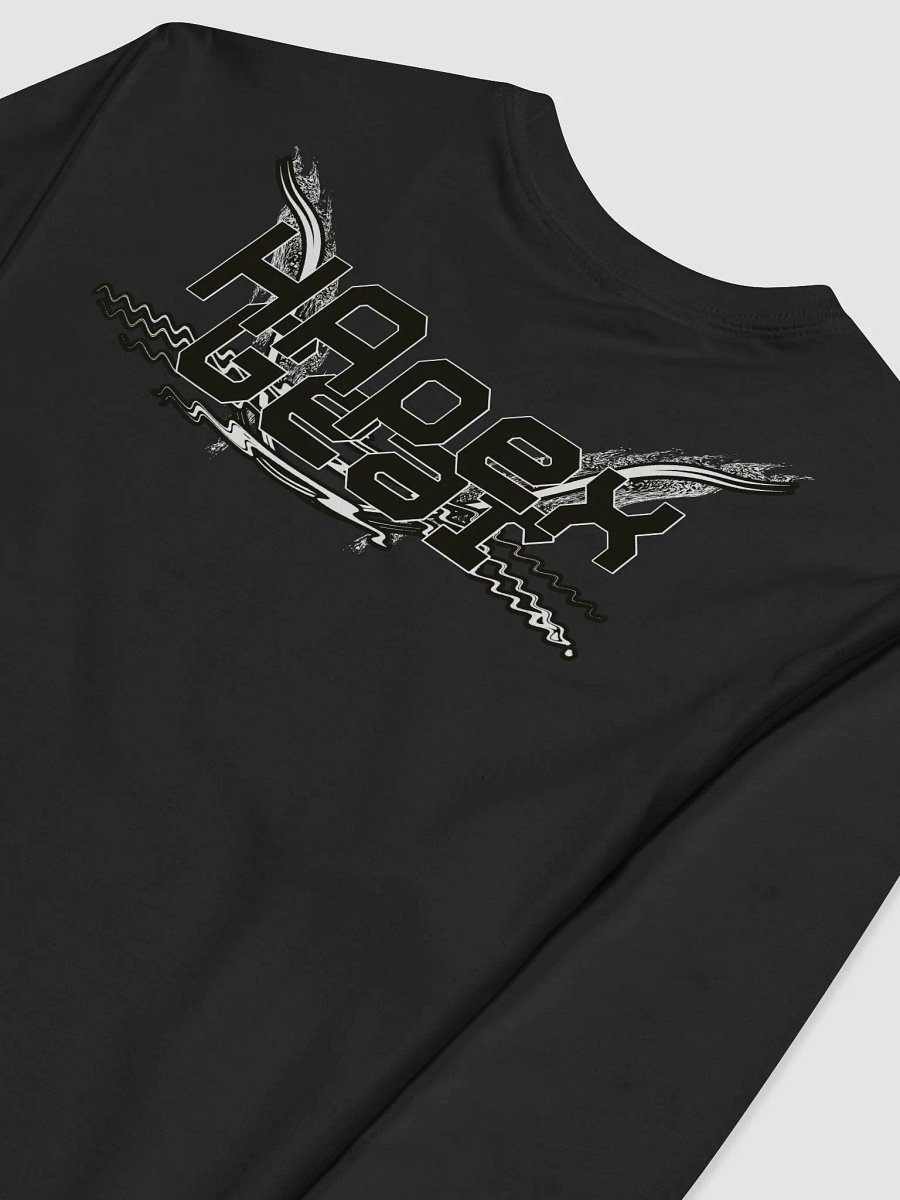 Black HApex Gear White Logo - Premium Fitted Long Sleeve Crew product image (4)