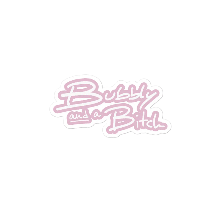 Bubbly and a B*tch (lined design, #E1B9CE) magnet product image (2)