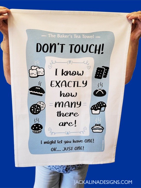 The Baker's Tea Towel (Blue) product image (2)