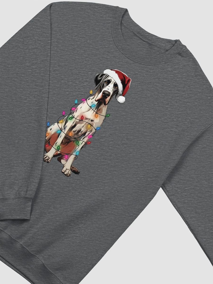 Funny Great Dane(Harlequin) Christmas Sweatshirt for Great Dane Paw-rents product image (4)