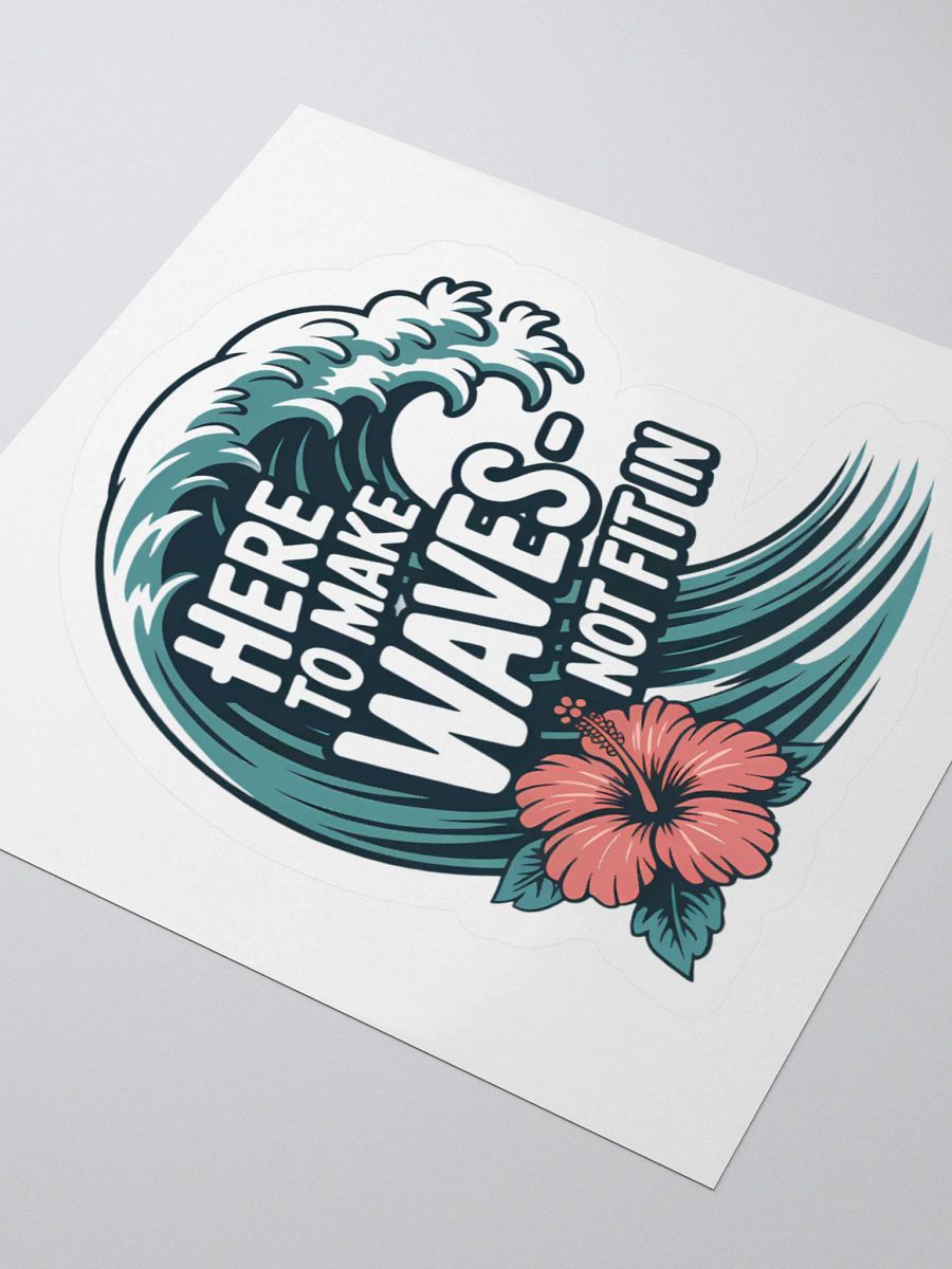 Here to Make Waves Human Design Manifestor Sticker product image (8)