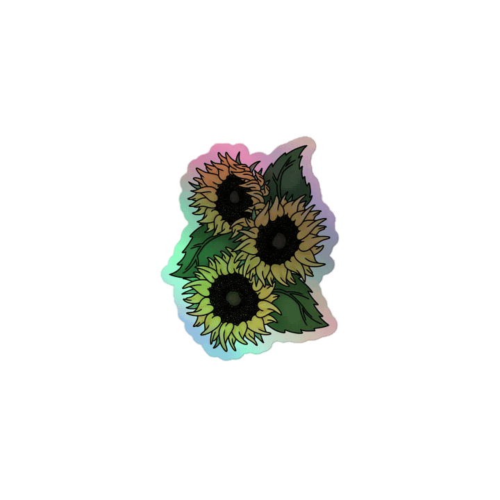 Sunflower Trio Holo Sticker product image (1)