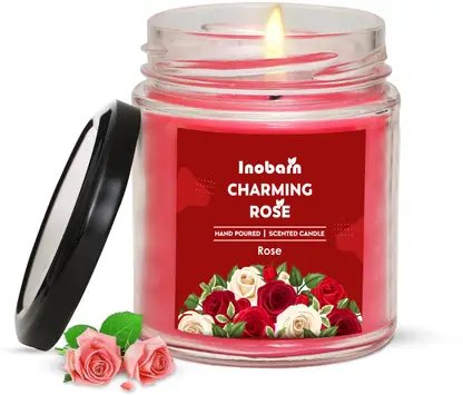INOBARN Scented Candle (Red, Pack of 1) product image (1)