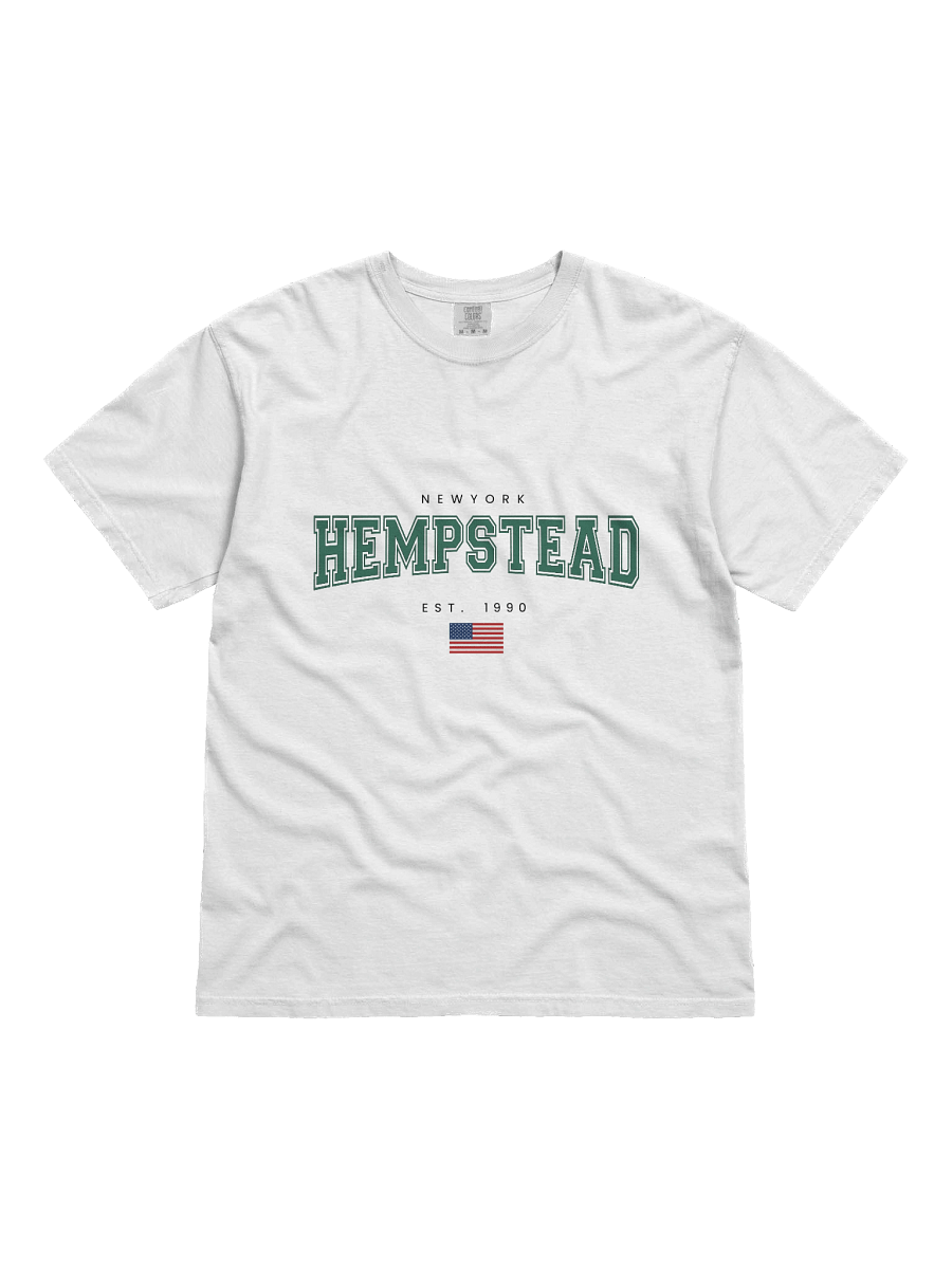 White Hempstead New York T-Shirt – Classic USA Flag Graphic Tee product image (1)