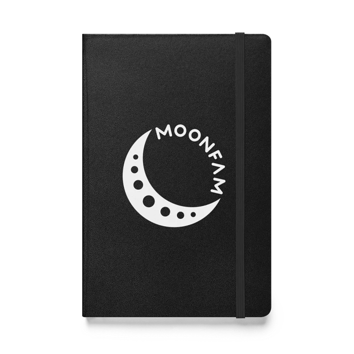 MoonFam 𝖑𝖔𝖌𝖔 hardcover journal product image (1)