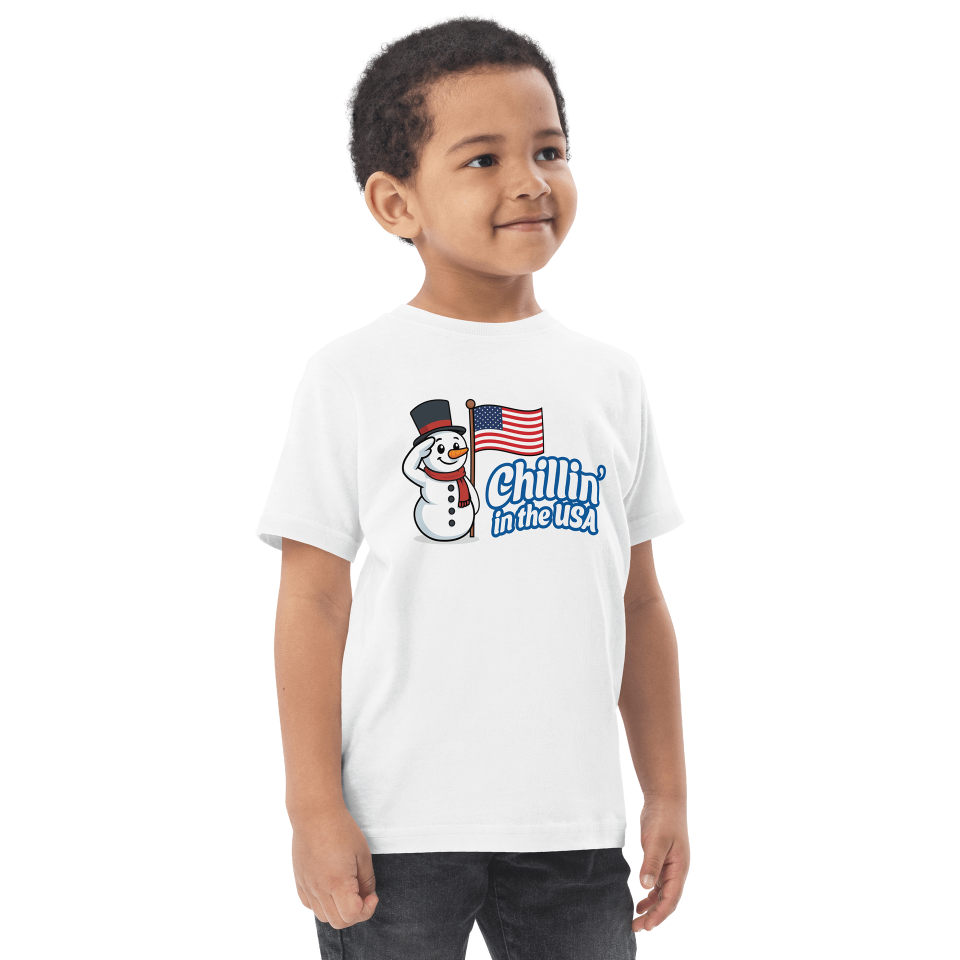 Toddler “Chillin’ in the USA” Snowman T-Shirt product image (14)