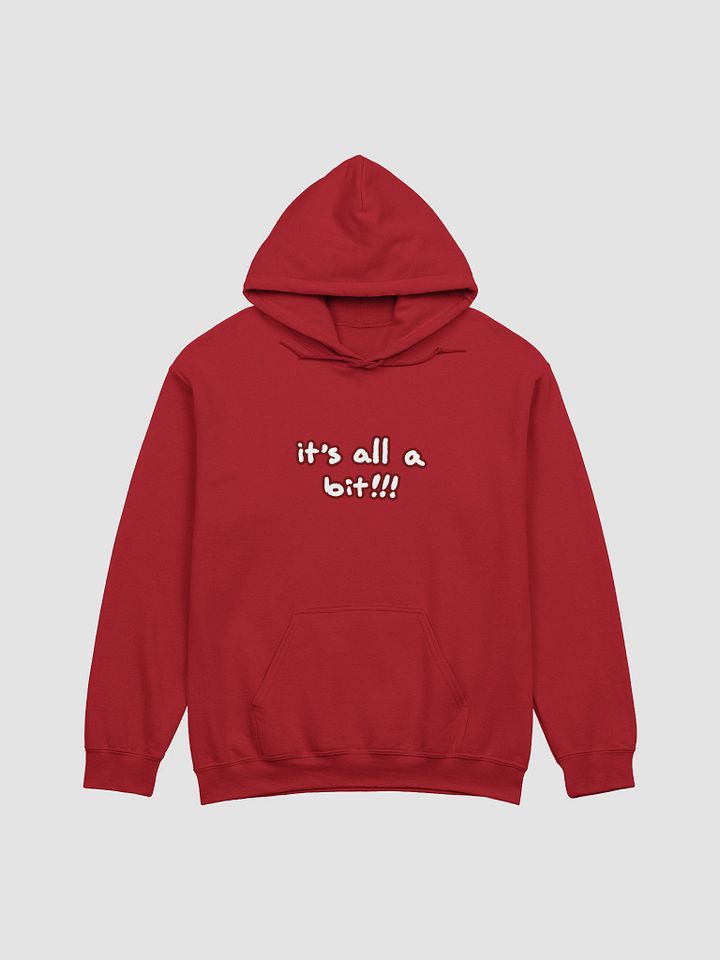 “It’s all a bit!!!” (lined design, #6D1616) classic hoodie product image (62)