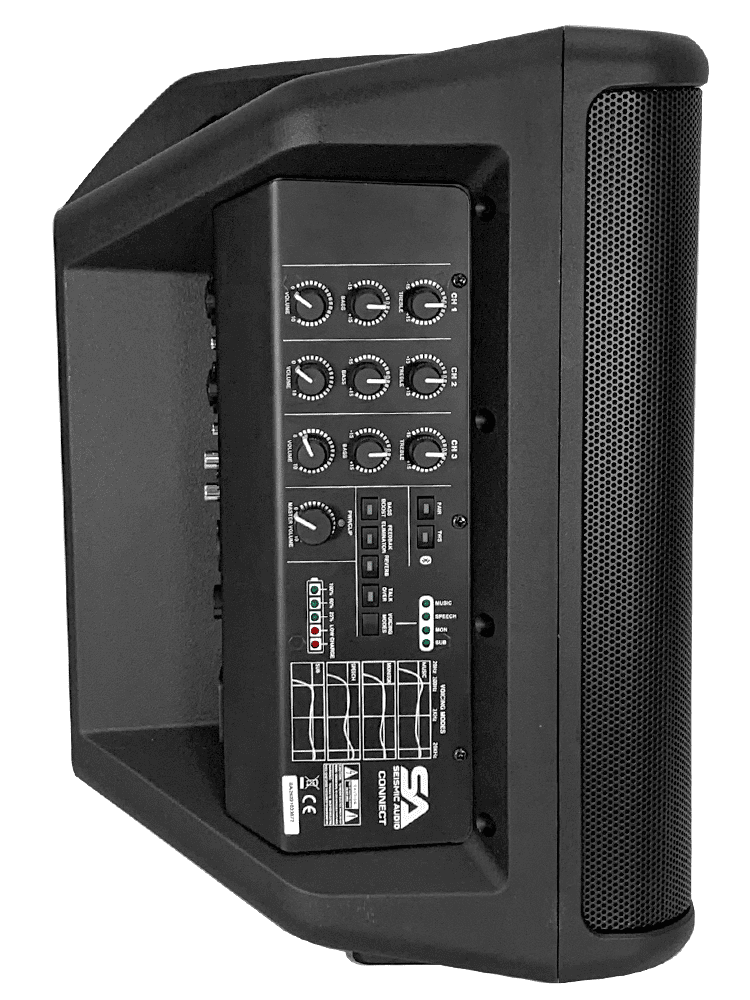 Seismic Audio Connect 8″ Portable 2-Way Rechargeable PA Speaker – All-in-One PA System product image (11)