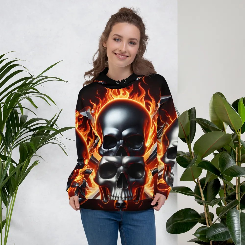 All-Over Hoodie - Unisex Skull Hoodie #25 product image (5)