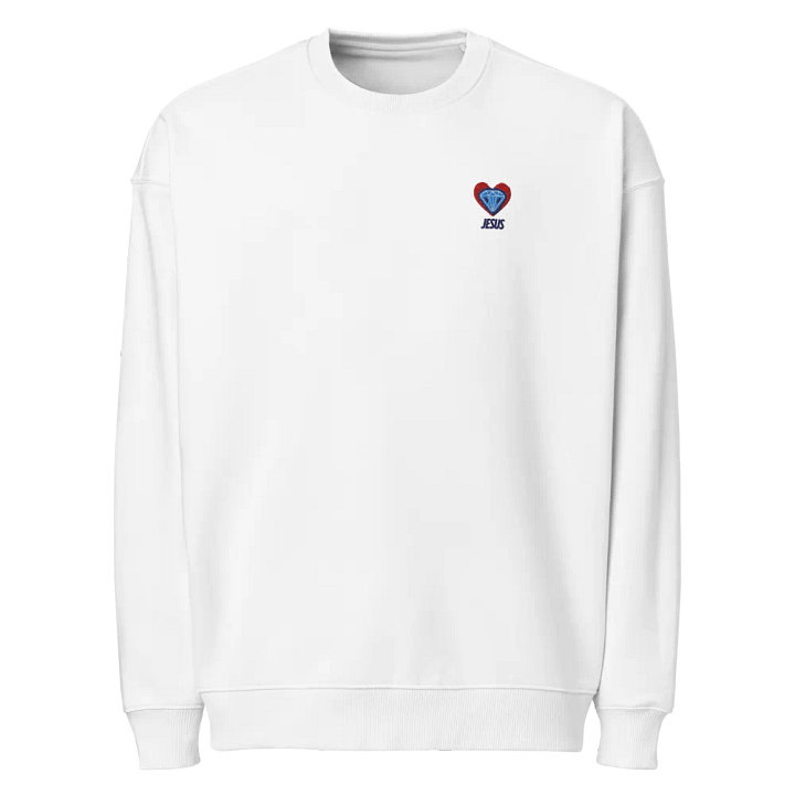 Jesus heart diamond Embroidered Unisex product image (1)