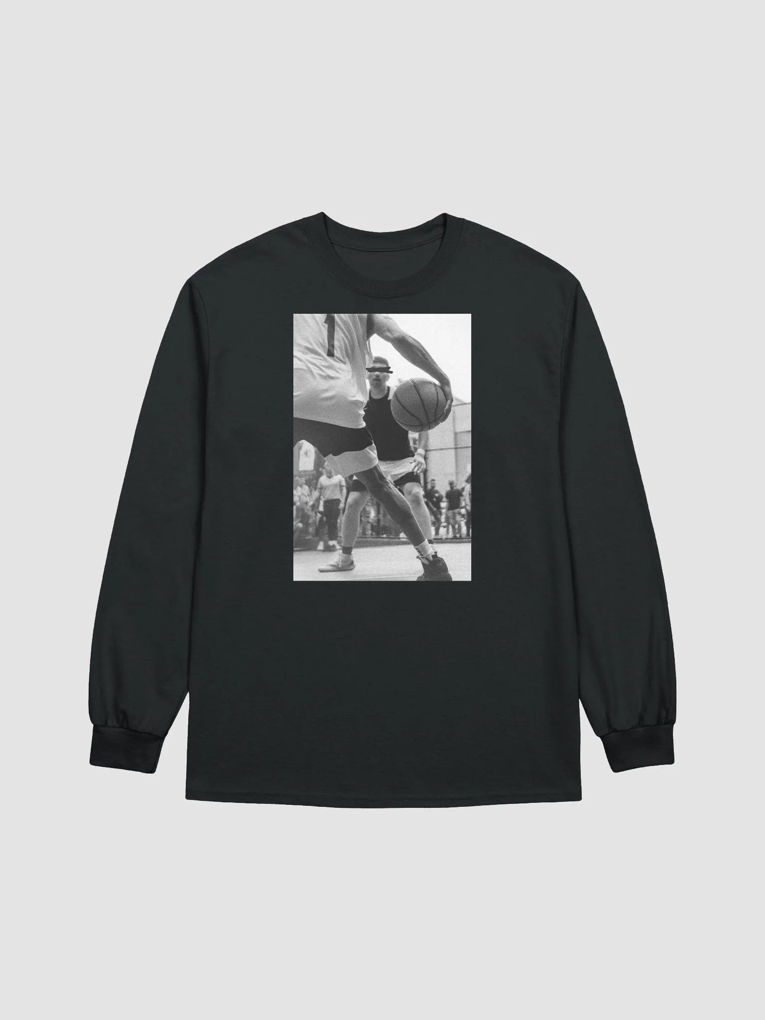 "Alert" Basketball Graphic Gildan Ultra Cotton Long Sleeve T-Shirt - 04900 product image (1)