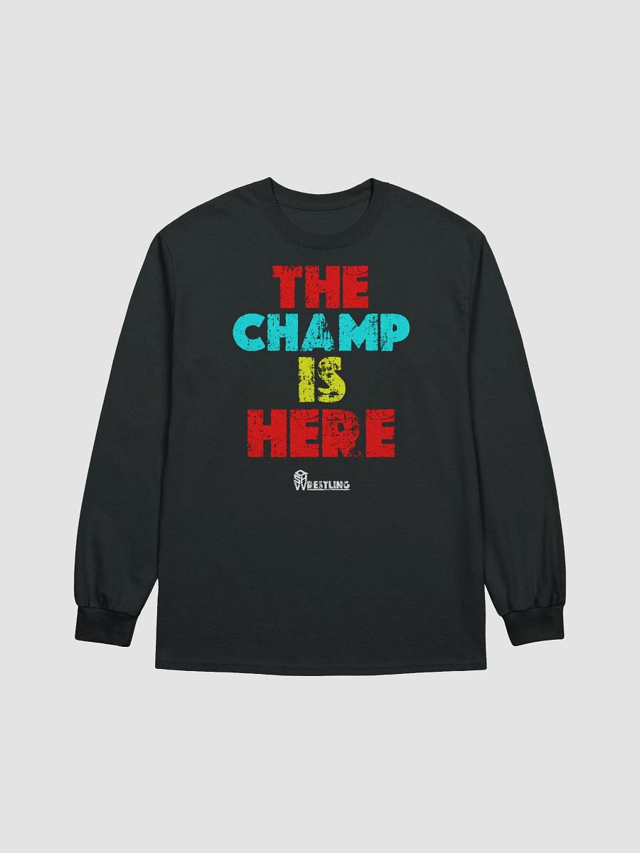 QSHW THE CHAMP IS HERE (COLOUR DESIGN) LONG T-SHIRT product image (1)