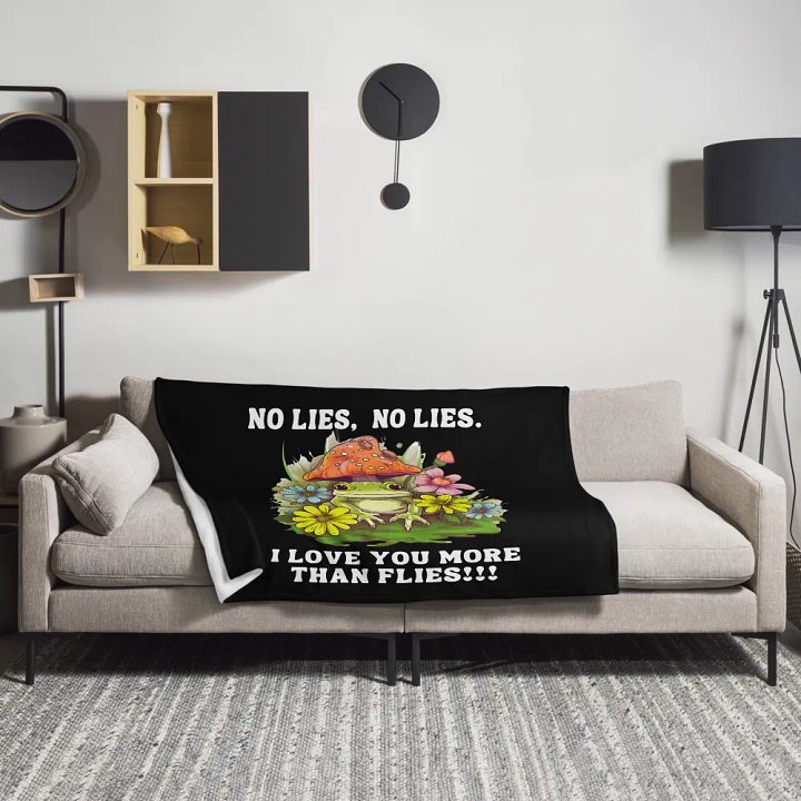 No Lies frog Blanket product image (1)