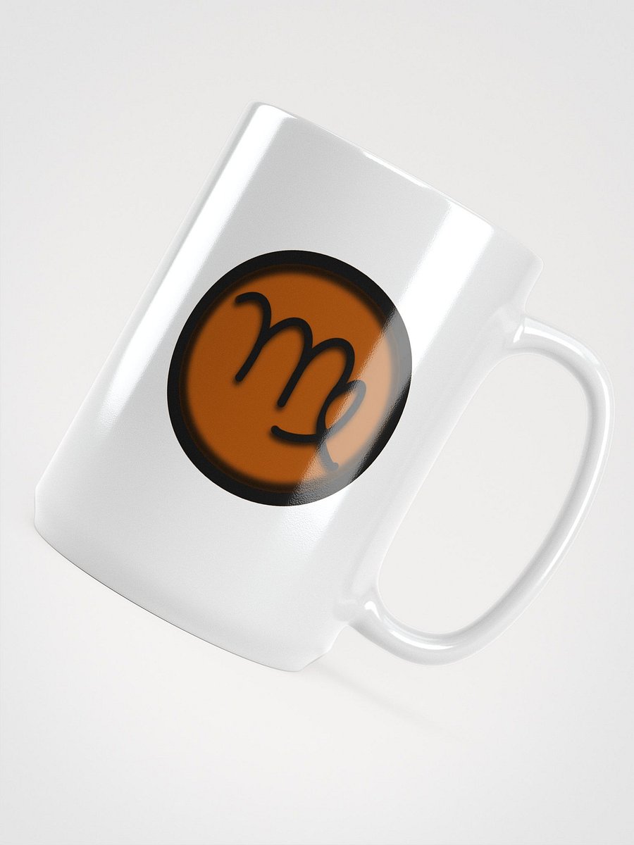 Astrology Symbol | Zodiac Sign | Virgo White Glossy Mug product image (4)