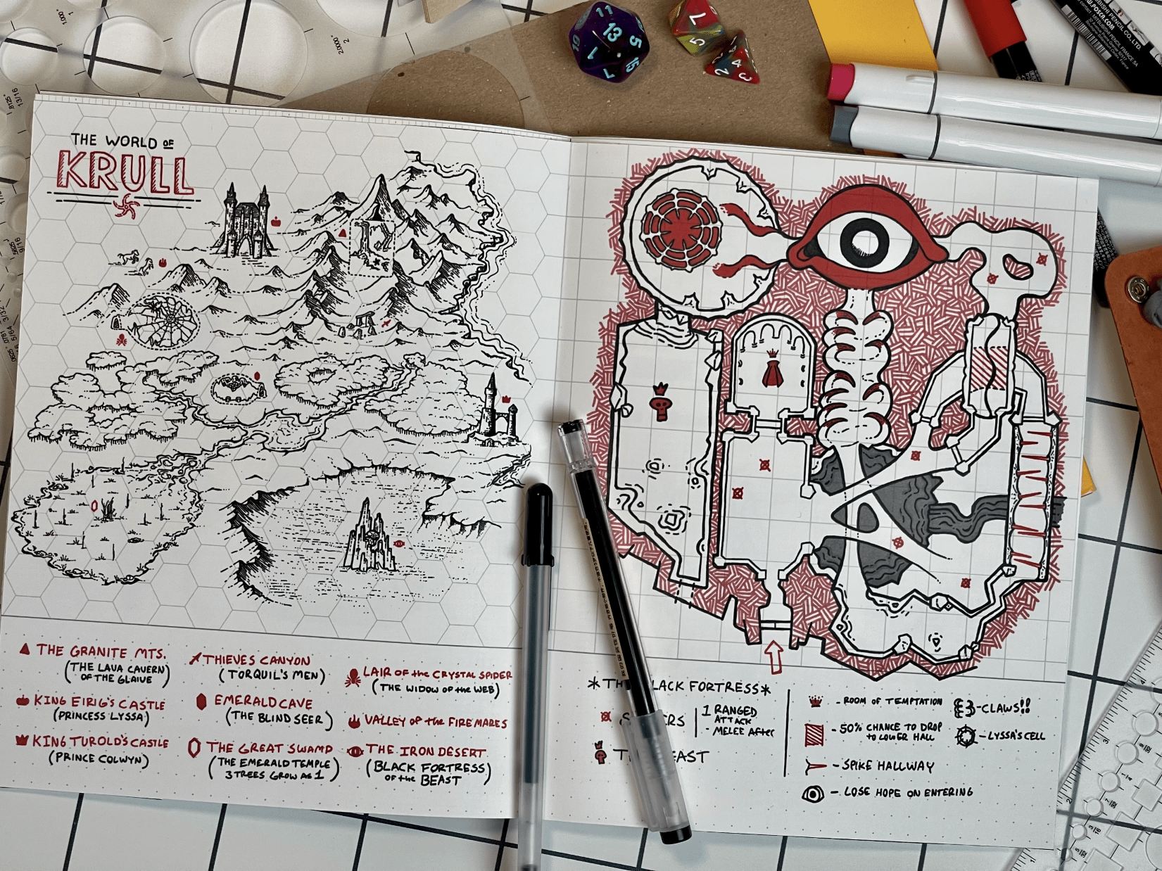 Unruly Hex/Dungeon Map Planner - Digital Download product image (1)