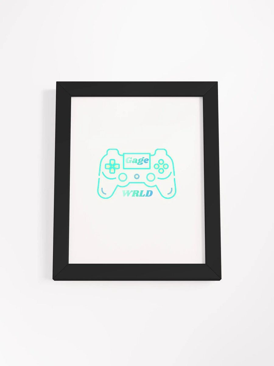 Gage WRLD Controller Framed High-Quality Matte Poster product image (8)