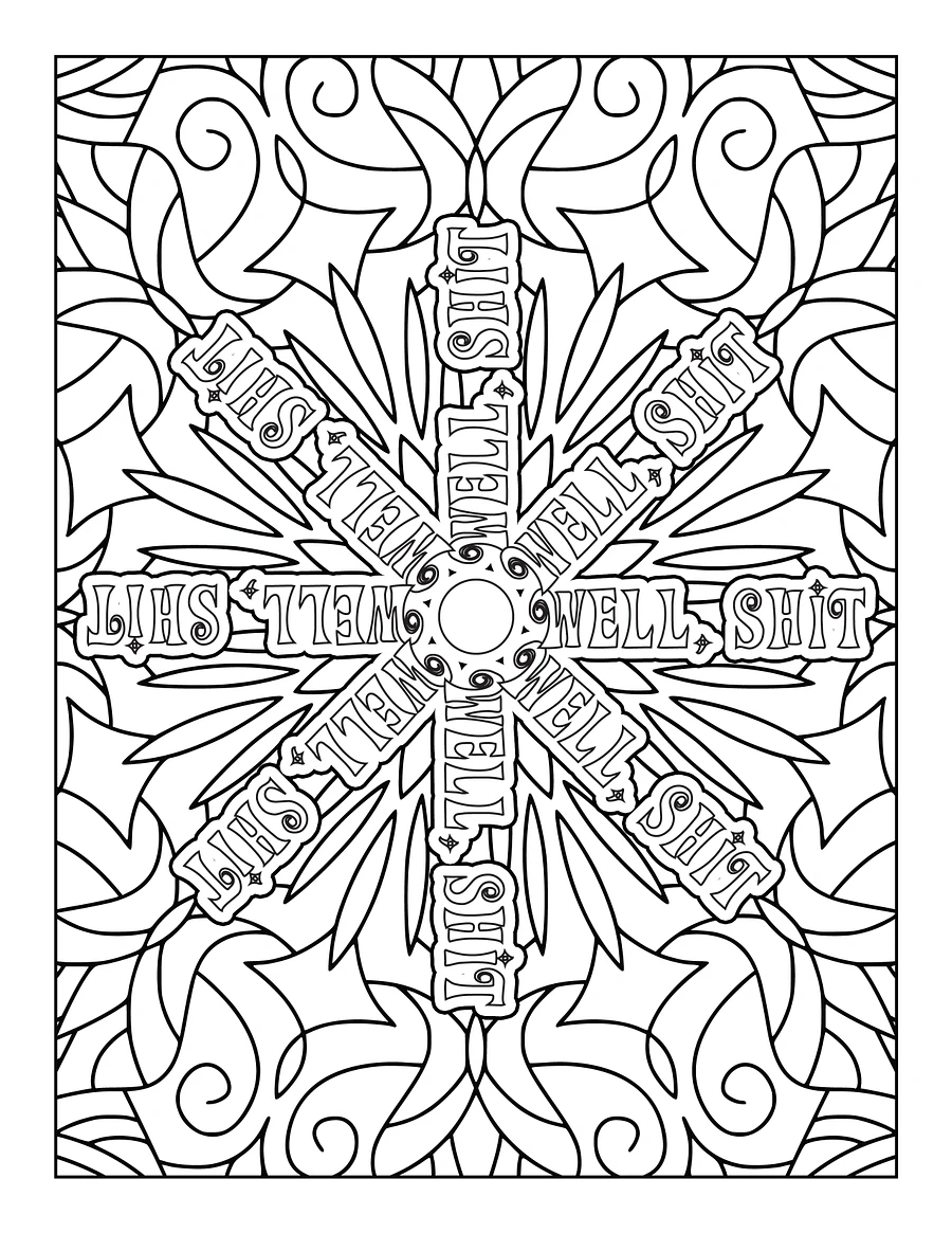 Art & Expletives, Swear Words For The Soul - Swear Word Coloring Book for Adults | Printable | Cuss Words | Sweary Phrases | Curse Words product image (4)