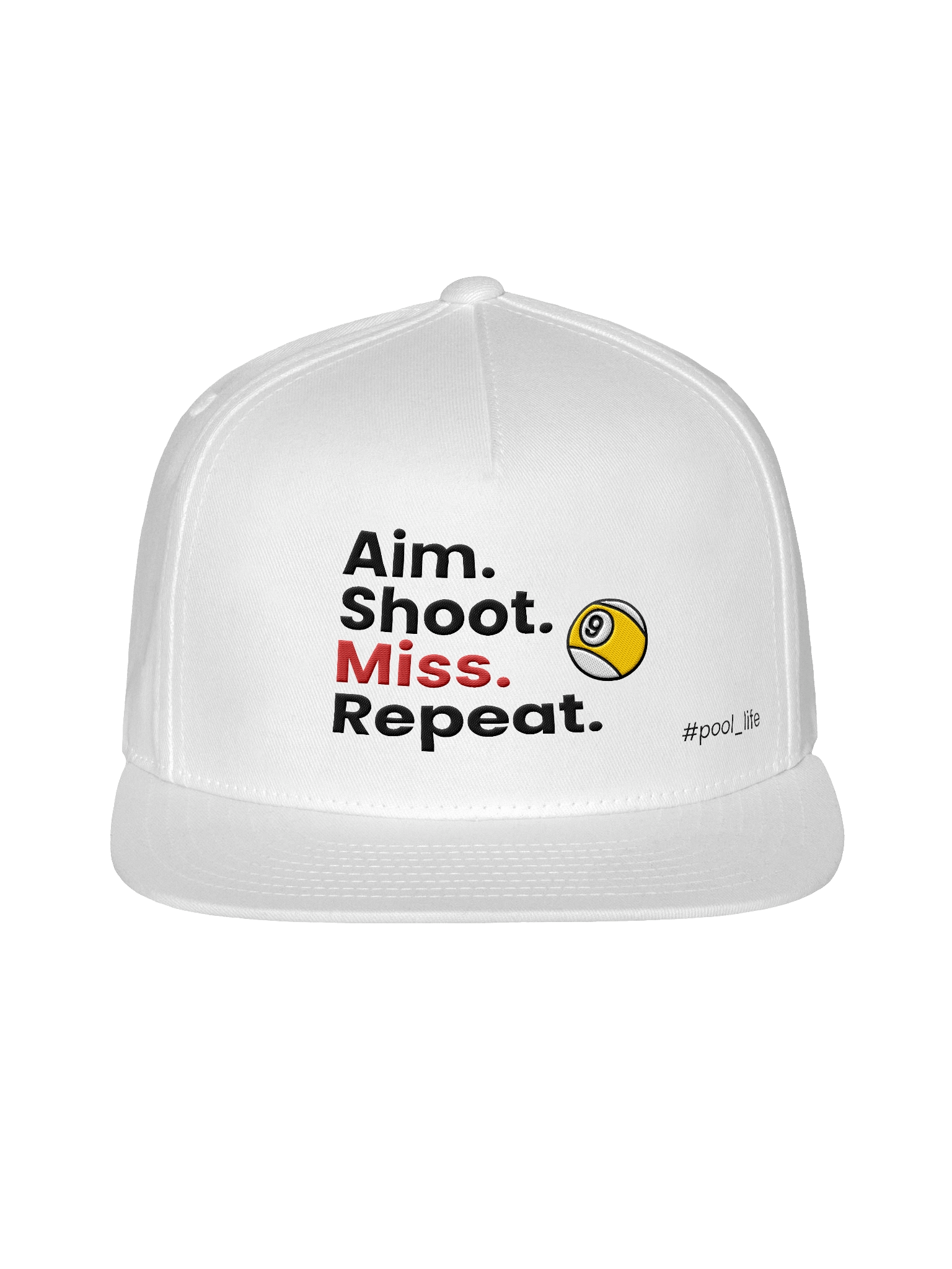 9-ball Pool Life Cap (Snapback - White) product image (1)