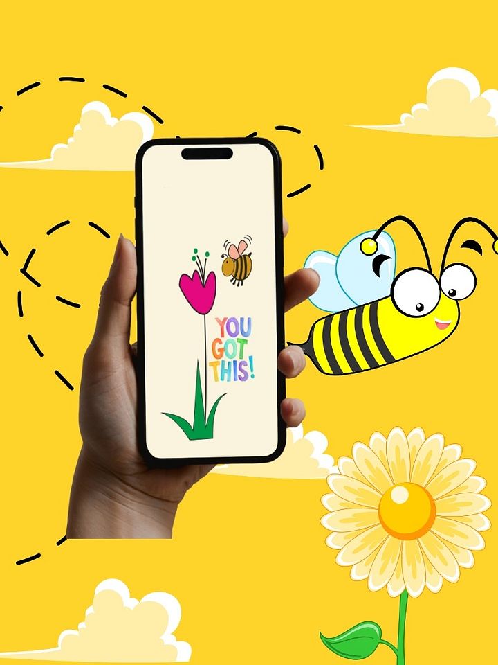 🐝 You Got This! Digital Phone Wallpaper Download 🐝 product image (1)