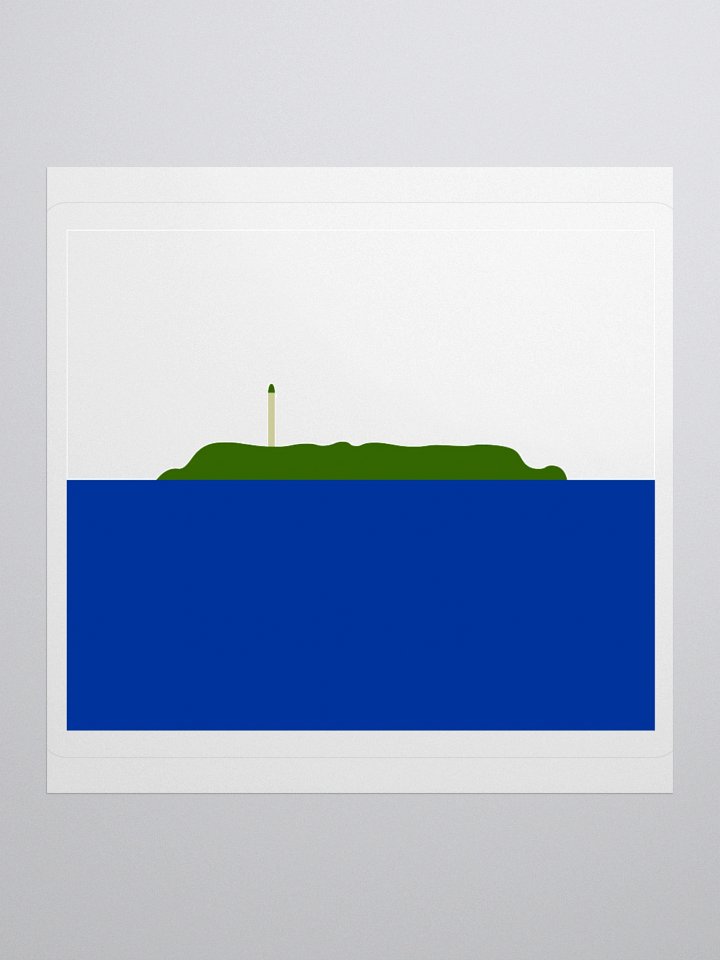 Exclusive Navassa Island Flag Kiss-Cut Sticker by TDS Music - Unique Design (3" x 3", 4" x 4", 5.5" x 5.5") product image (1)