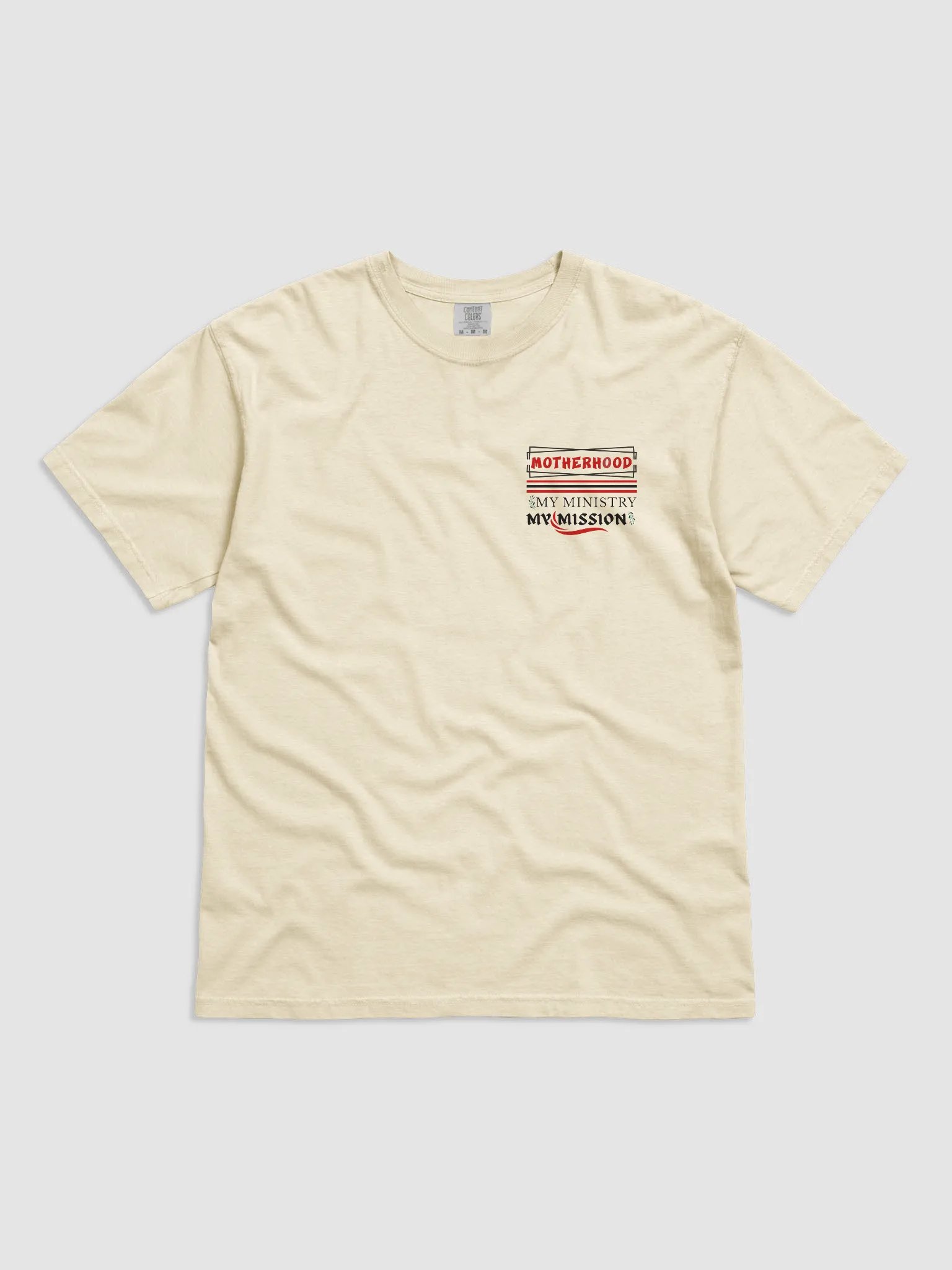 Motherhood Vibes, Comfort Colors T-shirt. product image (2)