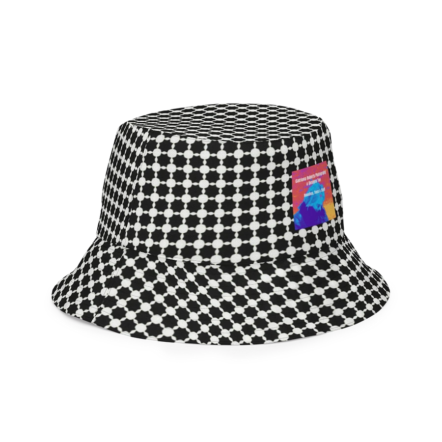Abstract Black and White Chain Unisex Bucket Hat product image (11)