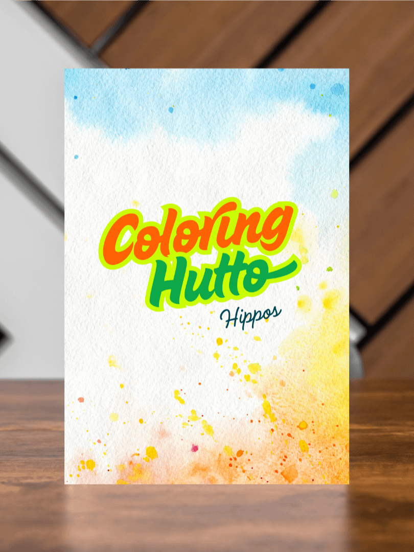 Hippos in Hutto Coloring Pages – Instant Download product image (1)