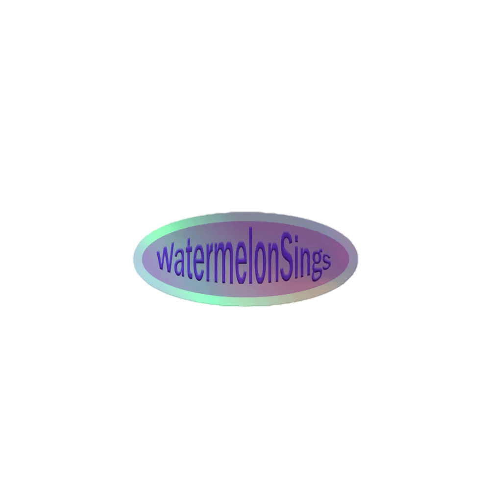 WatermelonSings Holographic Logo product image (1)