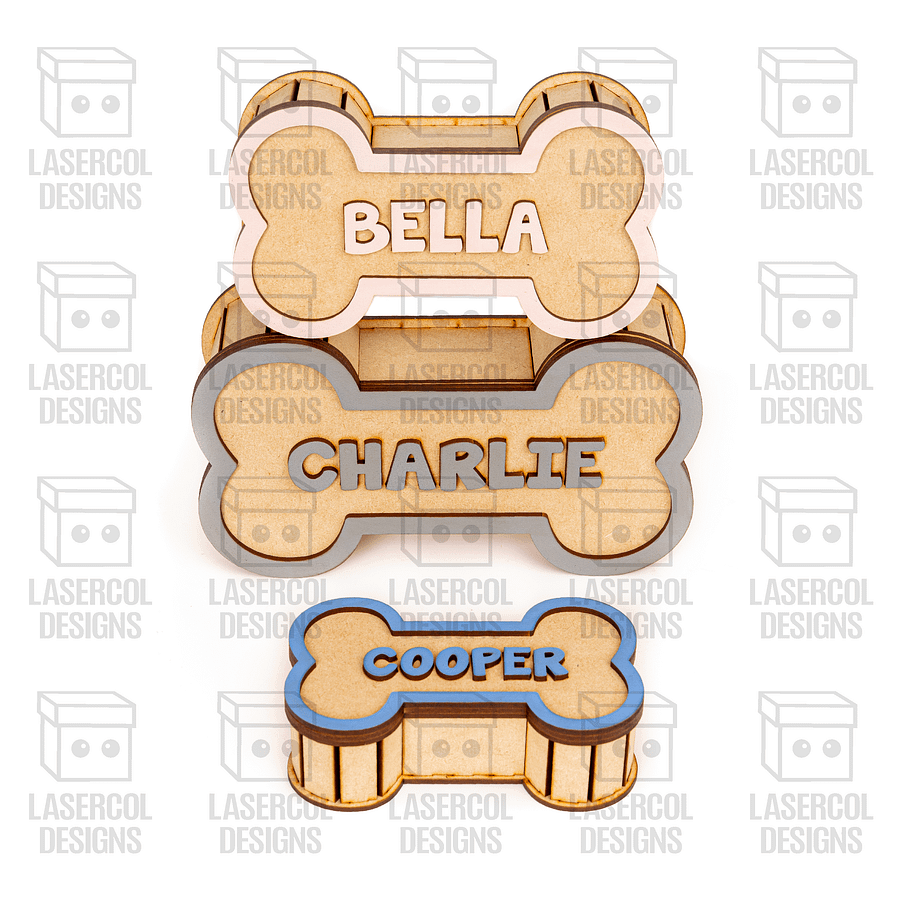 Dog Bone Boxes (3 Sizes) - Laser Cut Files product image (7)