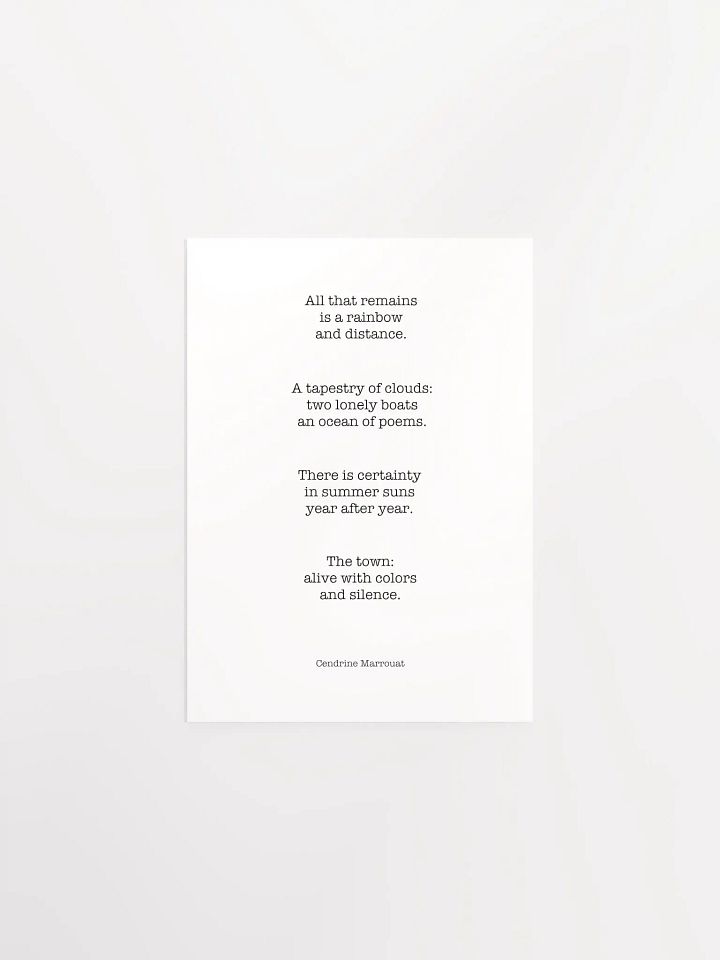 Four Haiku (Matte Poster) product image (1)