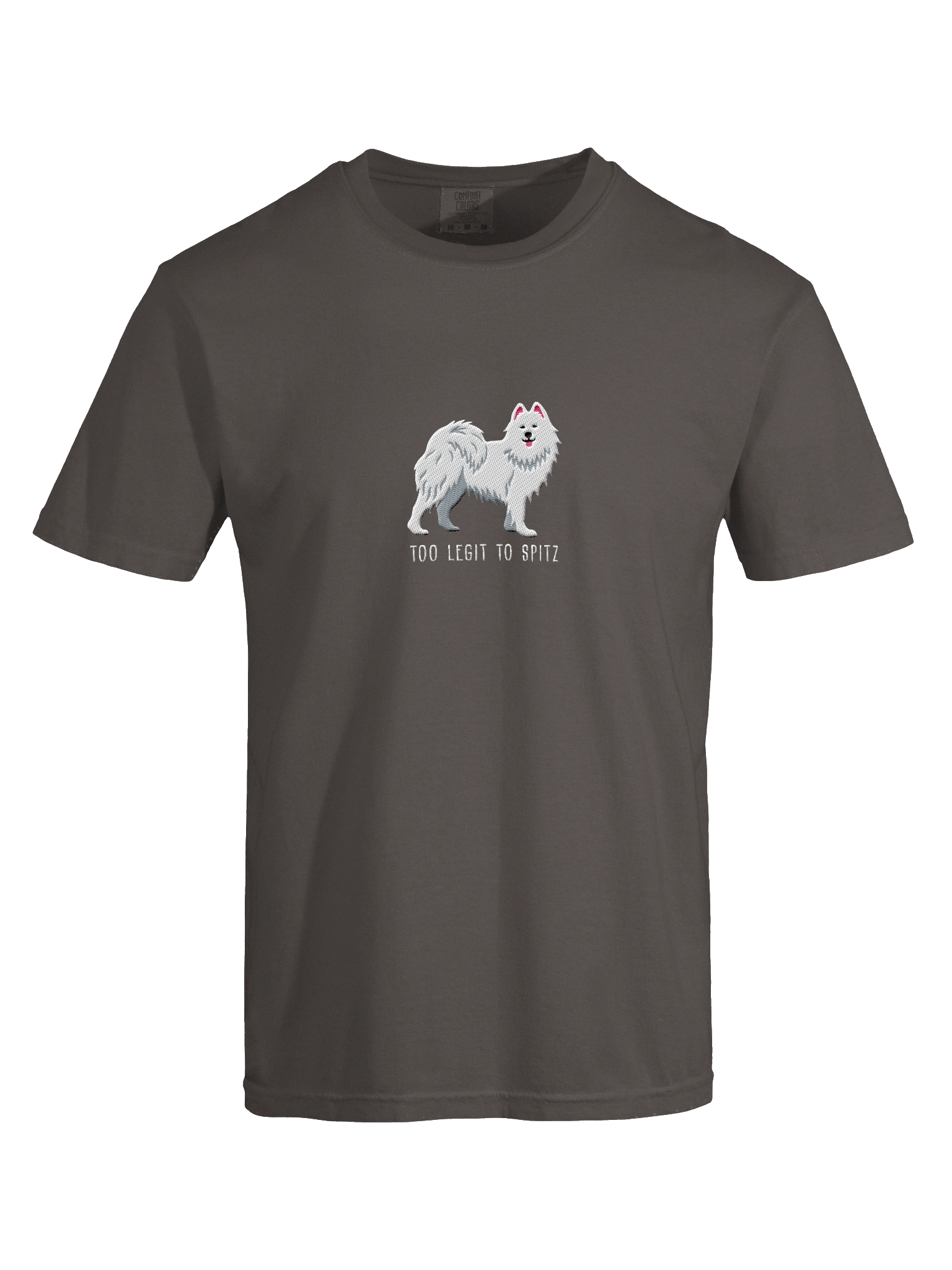 Too Legit to Spitz T-Shirt(Embroidered) of a Samoyed product image (37)