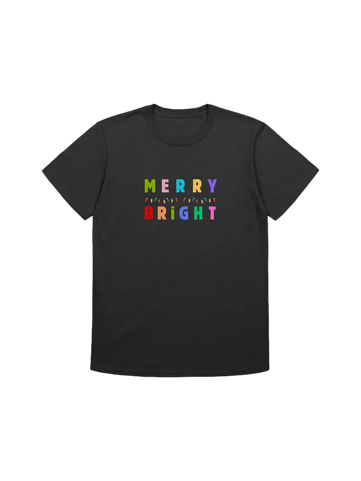 Colorful Merry and Bright Christmas Unisex T-Shirt product image (1)