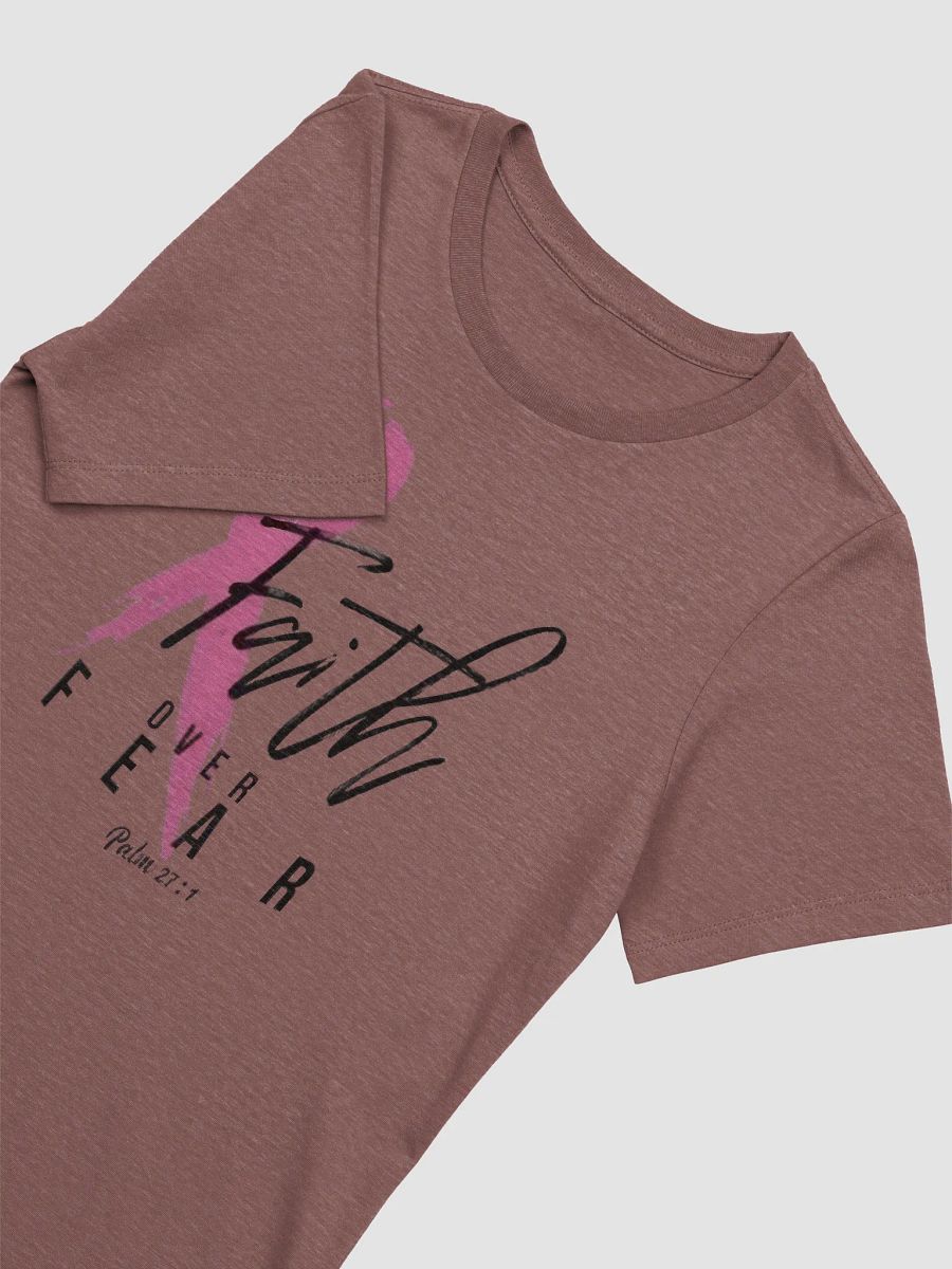 Women's Supersoft Relaxed-fit T-Shirt Faith Over Fear Slogan product image (3)